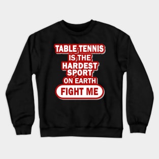 Table Tennis Retro Vintage Frequnence Sports Men Crewneck Sweatshirt